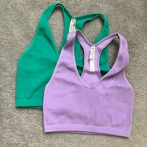 Free People FP Movement Free Throw Crop Tanks (2) size large